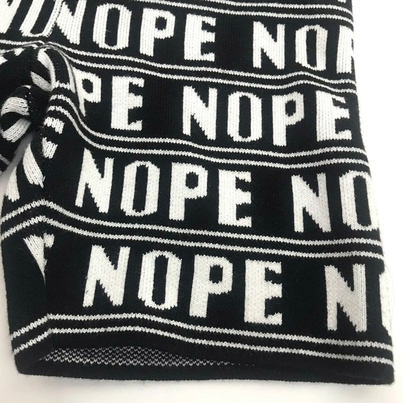 Urban Outfitters NOPE Sweater Biker Shorts Black/White Knit Women Sz XS NWOT - Picture 5 of 8
